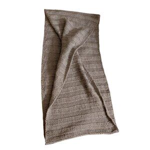 Silver Grey shrug shawl sweater hand knit